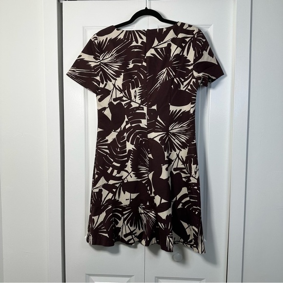 Trina Turk Women’s Tropical Print Ruffle-Hem 100% Cotton Dress Size 8 - Picture 4 of 8